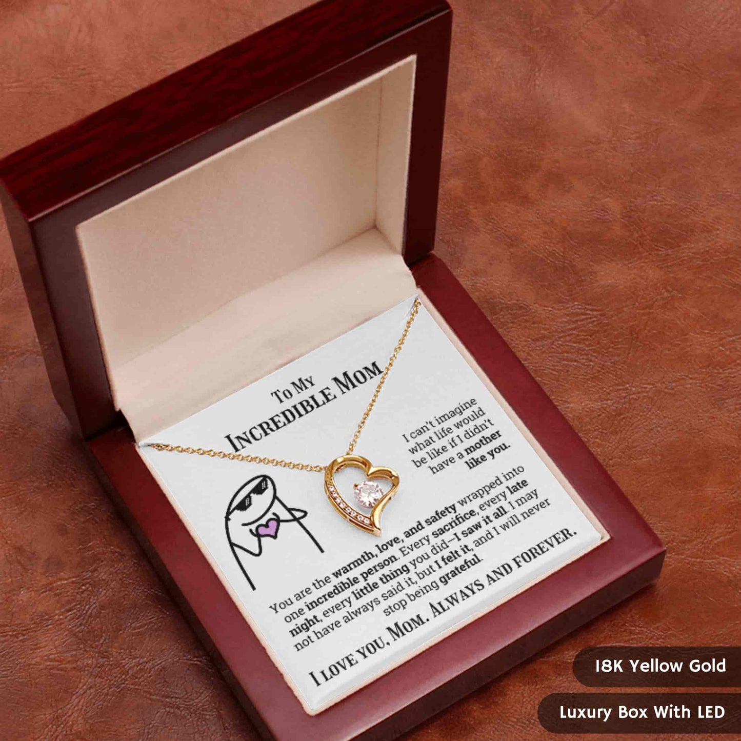 "Forever Grateful" – A Deeply Meaningful Gift That Touches the Mother's Heart - PlumOnyx