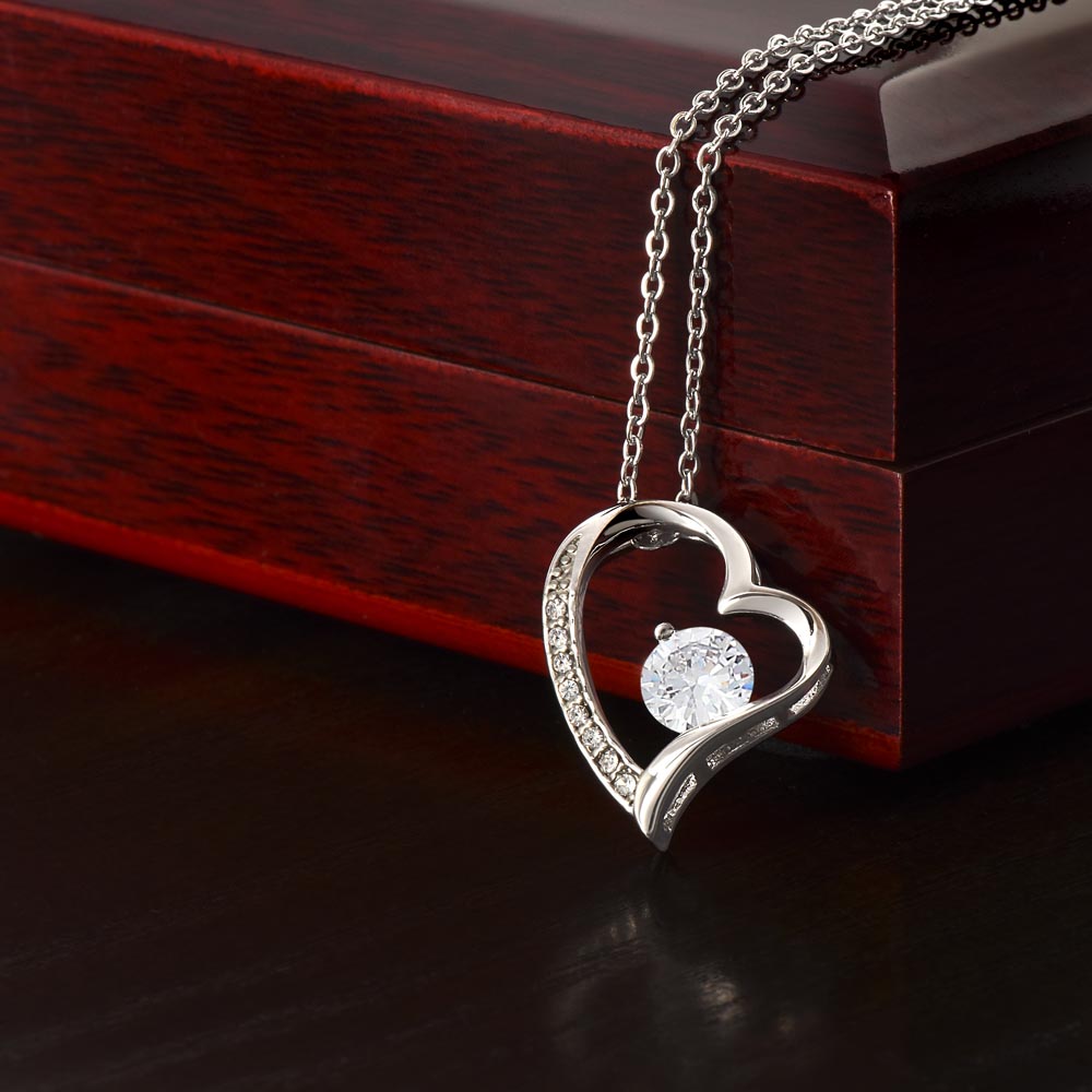 To My Beautiful Mom, So Much Of Me Is Made From You, I Love You Forever Love Necklace - PlumOnyx