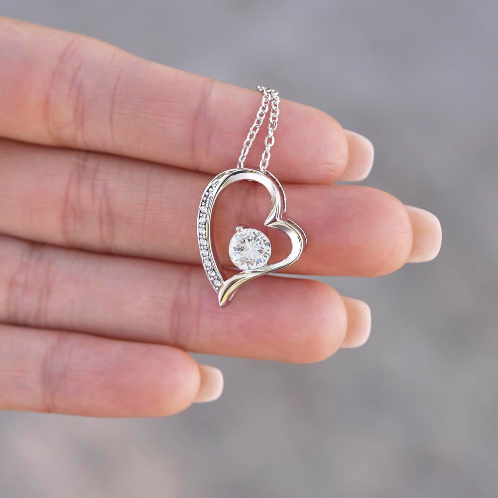 To My Beautiful Mom, So Much Of Me Is Made From You, I Love You Forever Love Necklace - PlumOnyx