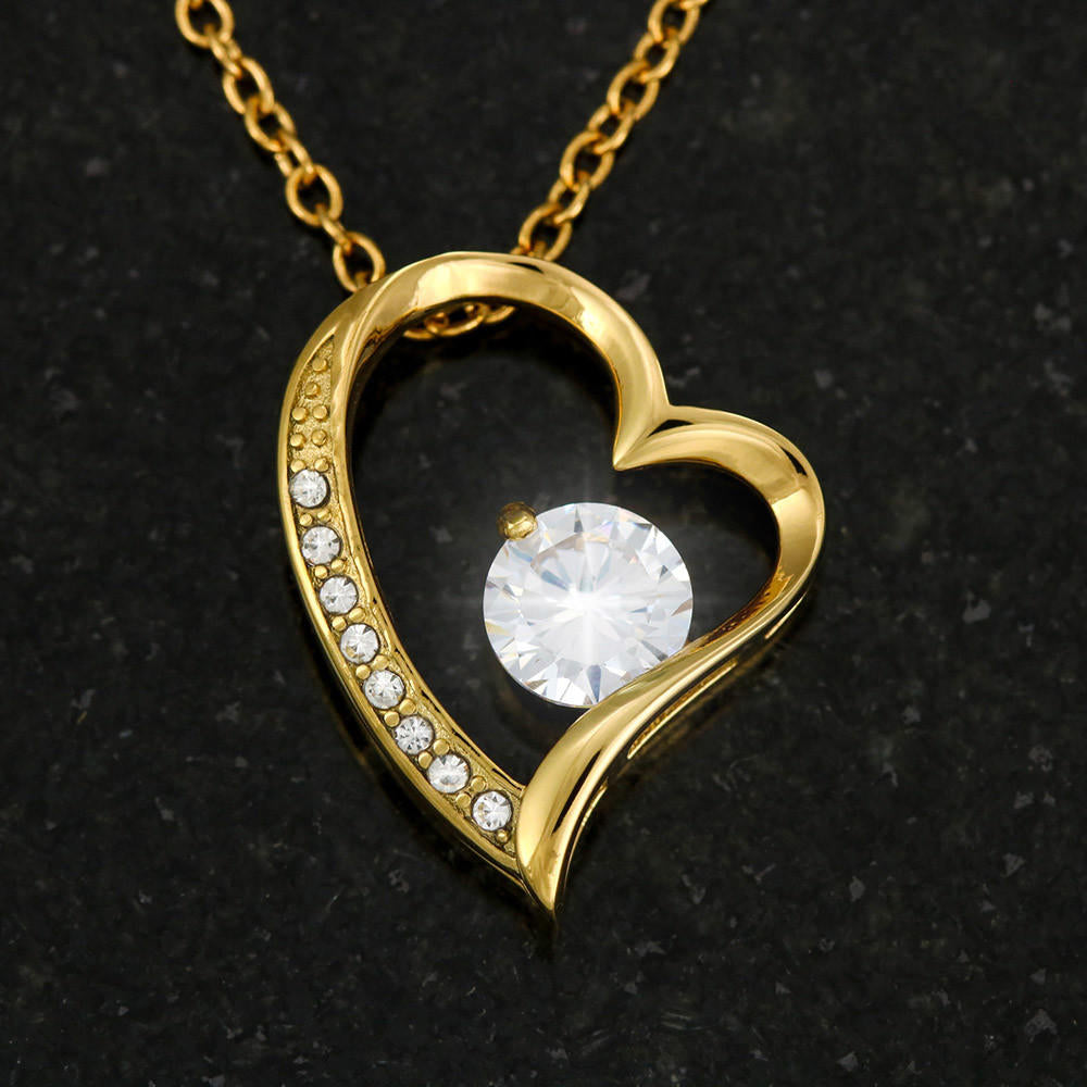 To My Beautiful Mom, So Much Of Me Is Made From You, I Love You Forever Love Necklace - PlumOnyx