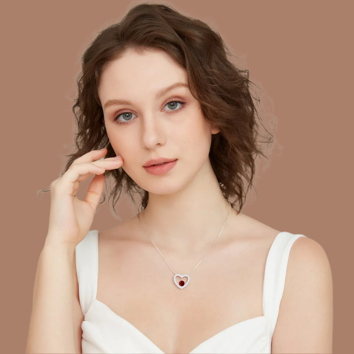 Brave Heart 925 Silver Necklaces with Birthstone for Women Girls Mom Wife Girlfriend, Pendant Necklace Jewelry Gifts for Christmas Birthday Anniversary Valentine'S Day