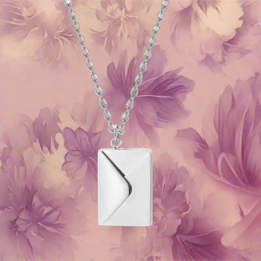 Personalized Message Envelope Necklace