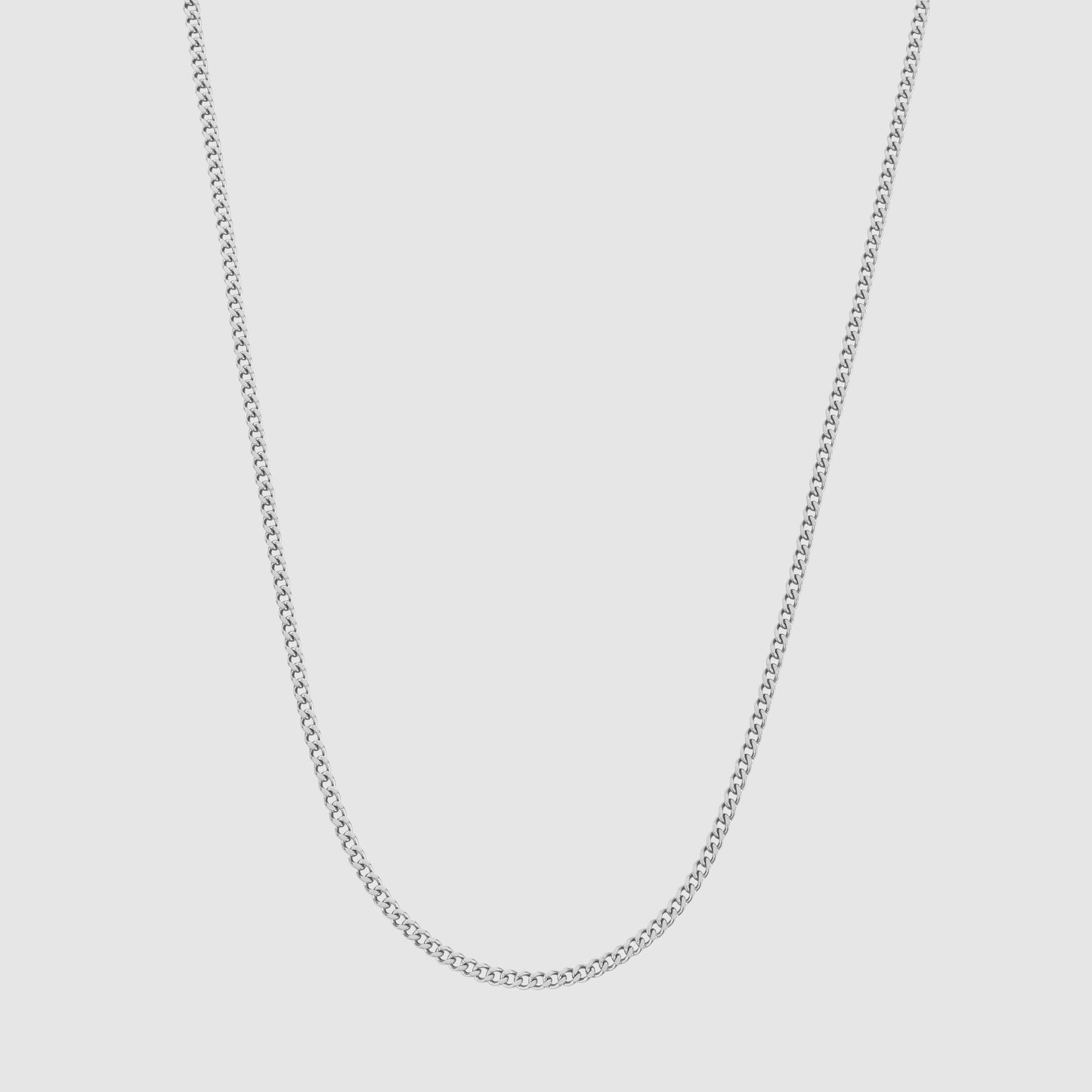 Connell Silver Chain 2mm - PlumOnyx