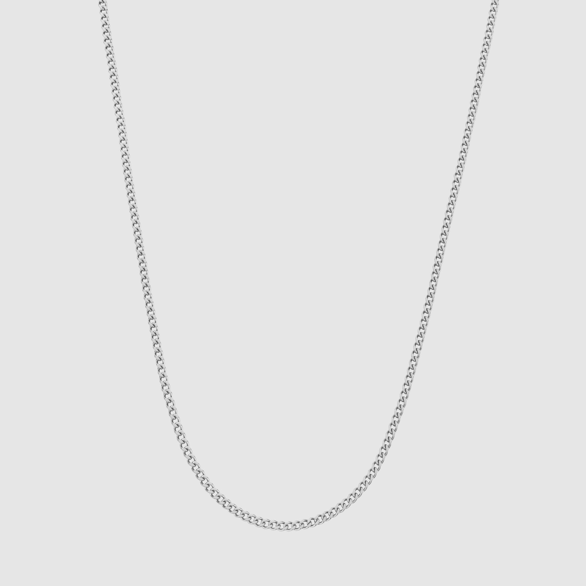 Connell Silver Chain 2mm - PlumOnyx