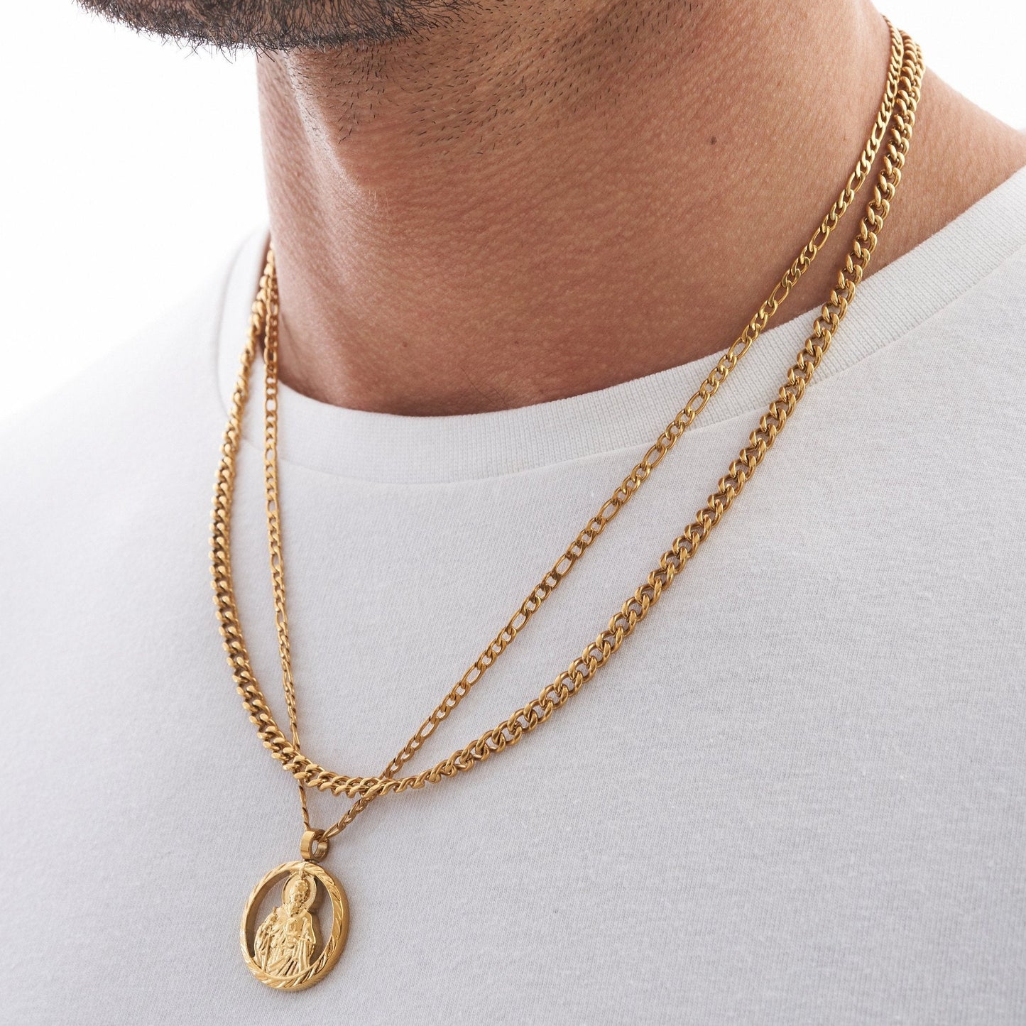 Cuban Gold Plated Men's Necklace 4mm - PlumOnyx