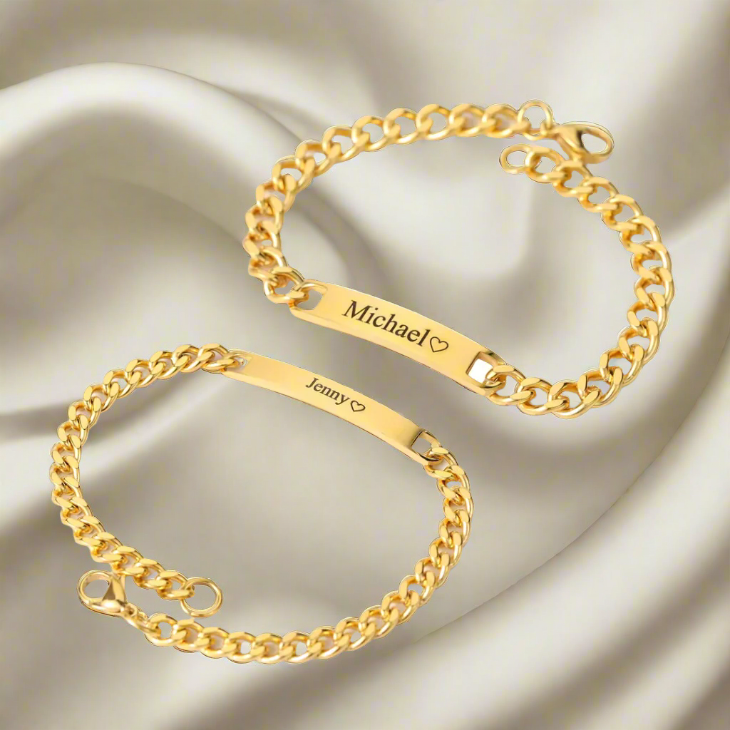 Customized Couples Bracelets - PlumOnyx