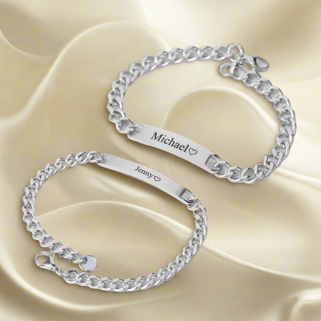 Customized Couples Bracelets - PlumOnyx