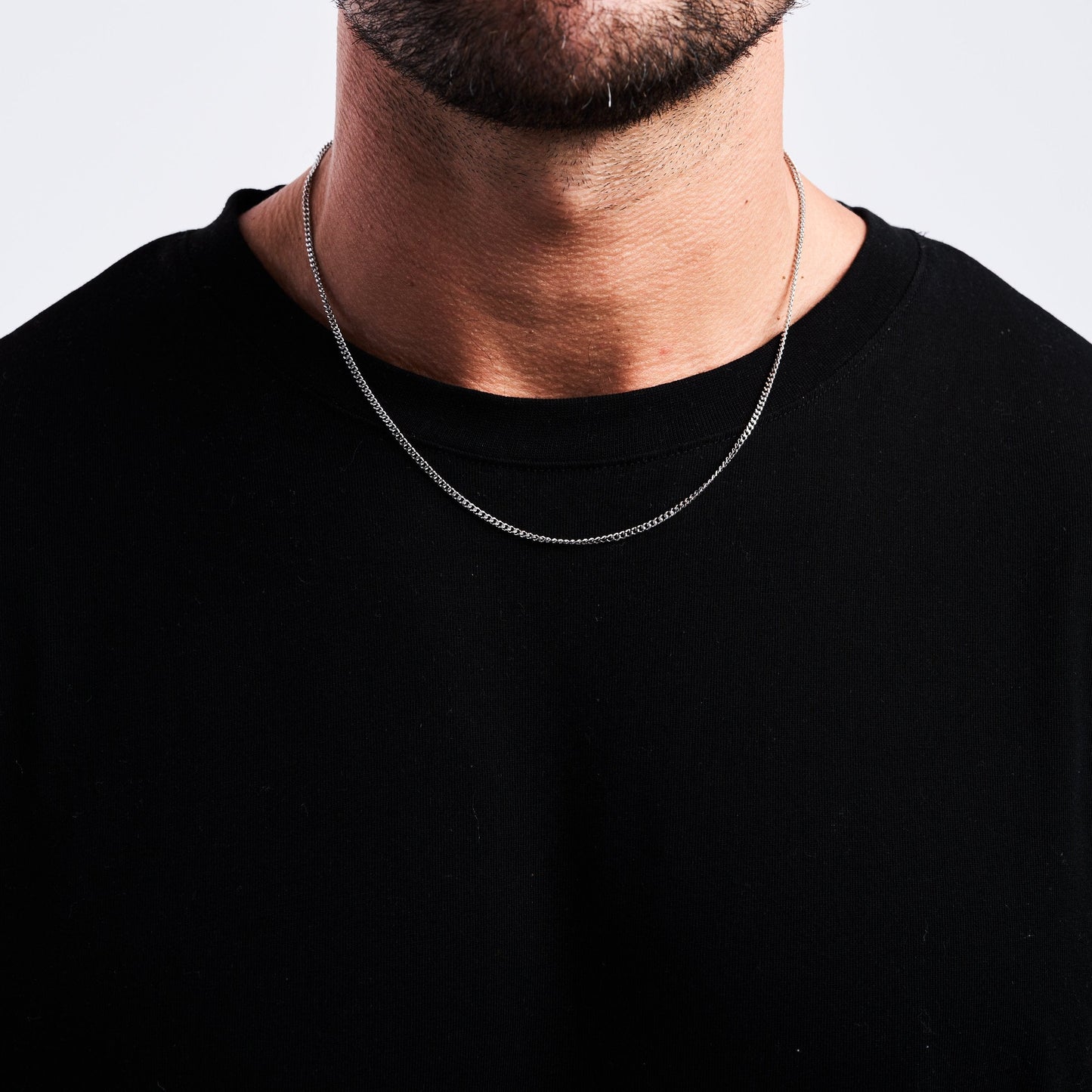 Connell Silver Chain 2mm - PlumOnyx