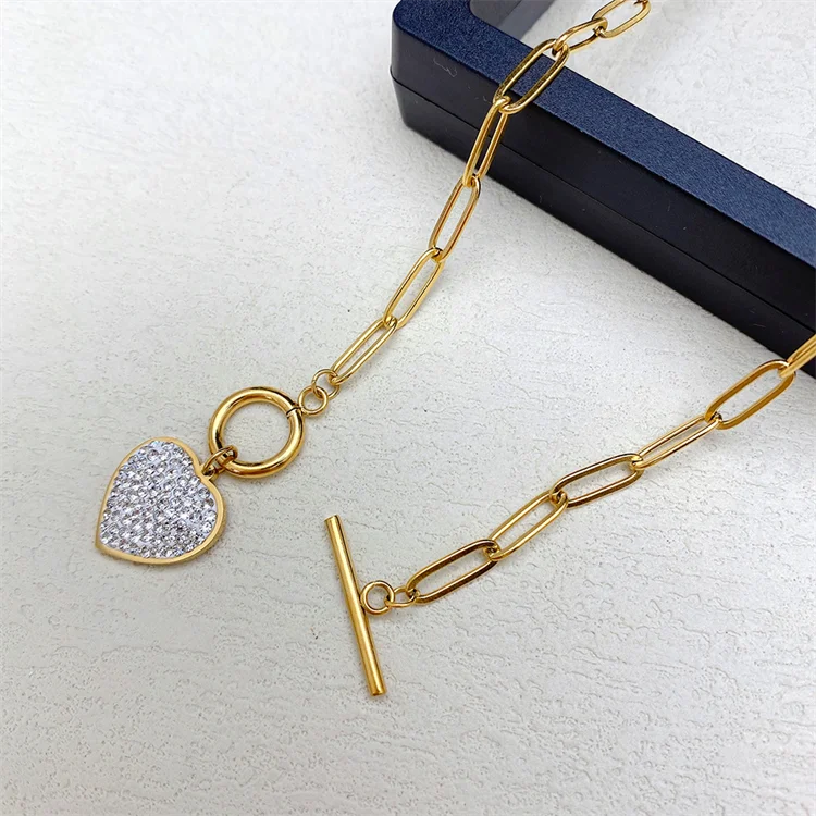 Light Luxury Dainty Love Charm Pendant Necklace - PlumOnyx