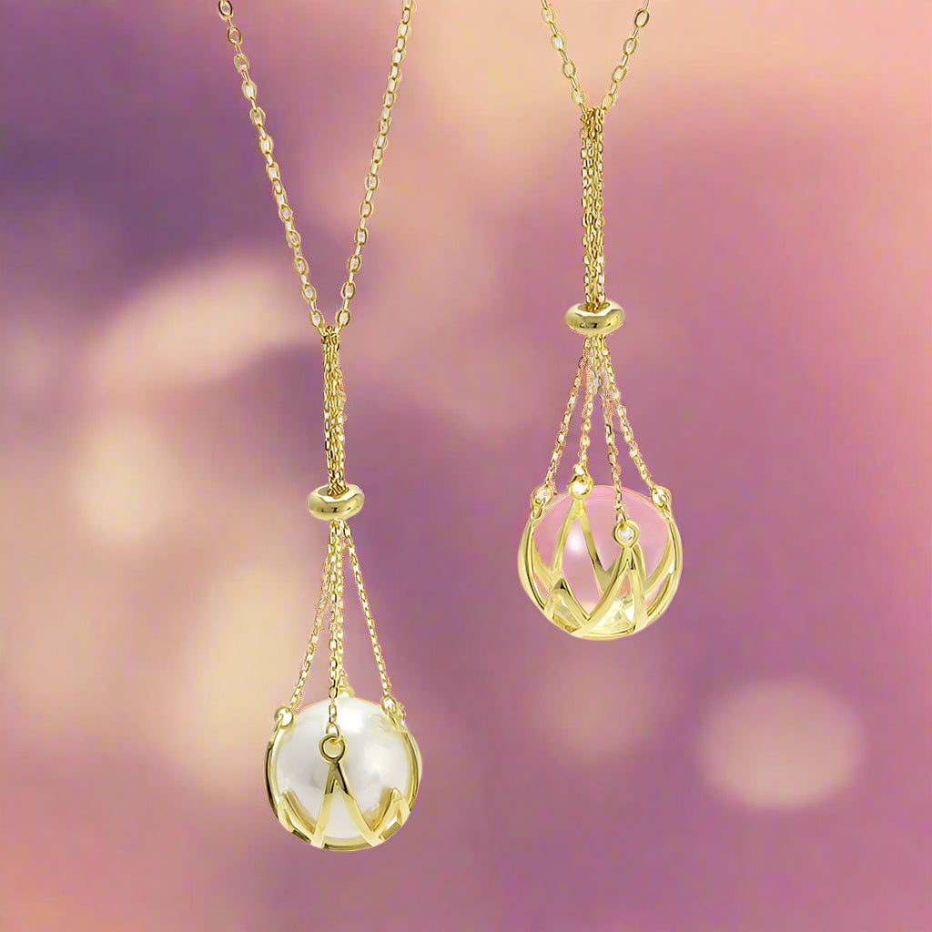 Natural Freshwater Pearl Pendant Necklace – 925 Sterling Silver DIY Charm Accessory - PlumOnyx