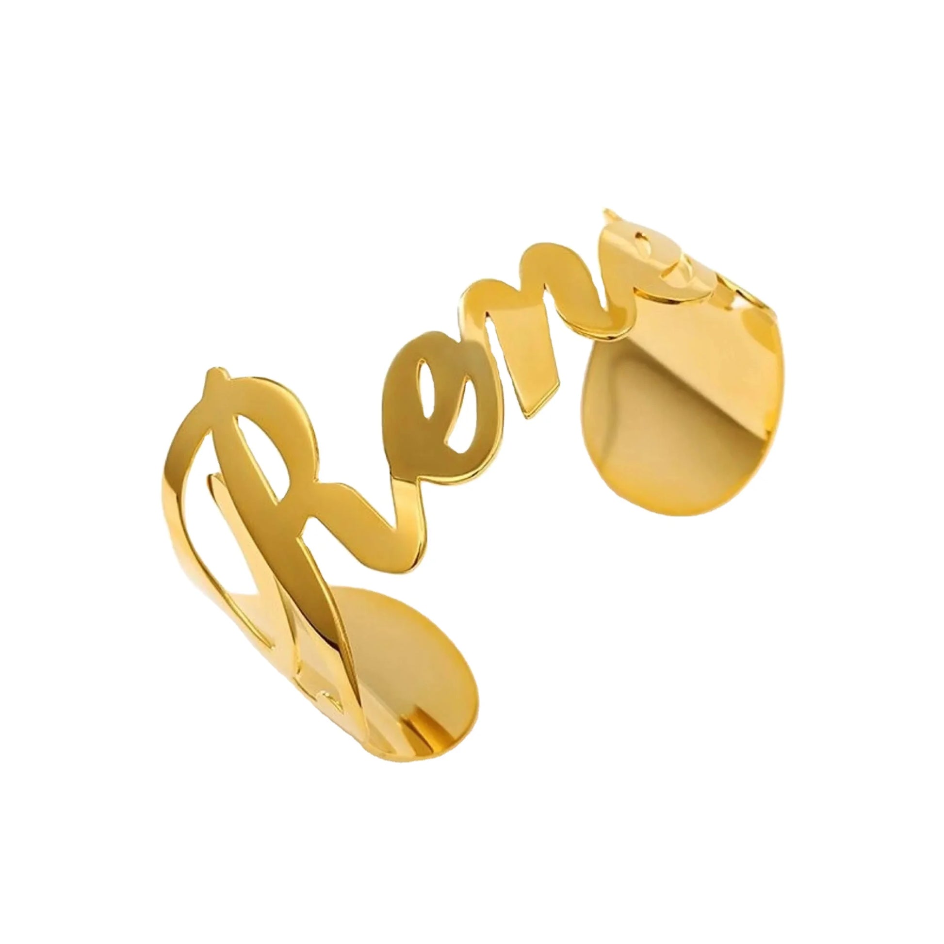 Unisex Custom Signature Name Bracelet Letter Jewelry - PlumOnyx
