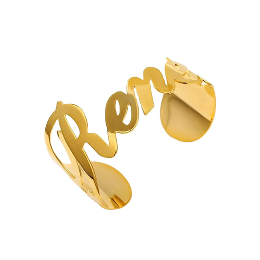 Unisex Custom Signature Name Bracelet Letter Jewelry - PlumOnyx