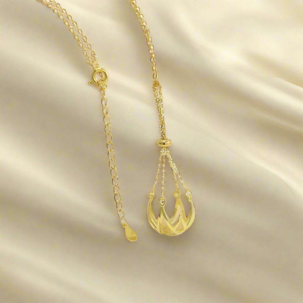 Natural Freshwater Pearl Pendant Necklace – 925 Sterling Silver DIY Charm Accessory - PlumOnyx
