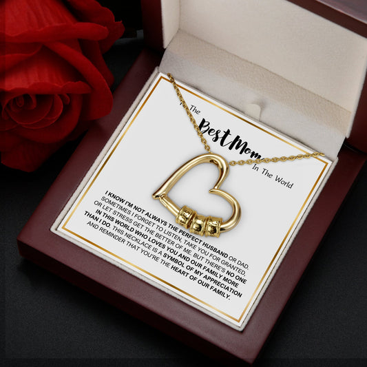 Best Mom Forever- Family's Love Engraved Pendant with LED Gift Box - PlumOnyx