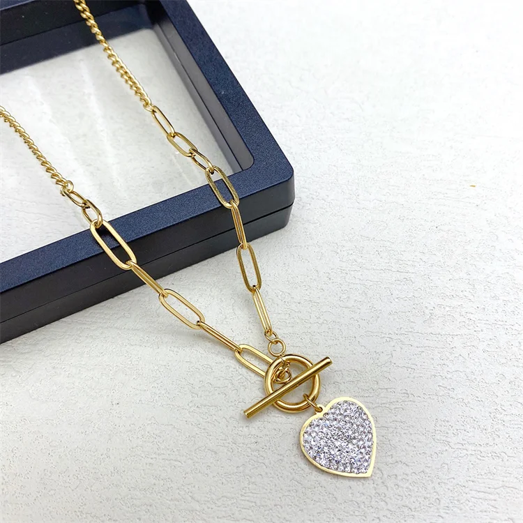 Light Luxury Dainty Love Charm Pendant Necklace - PlumOnyx