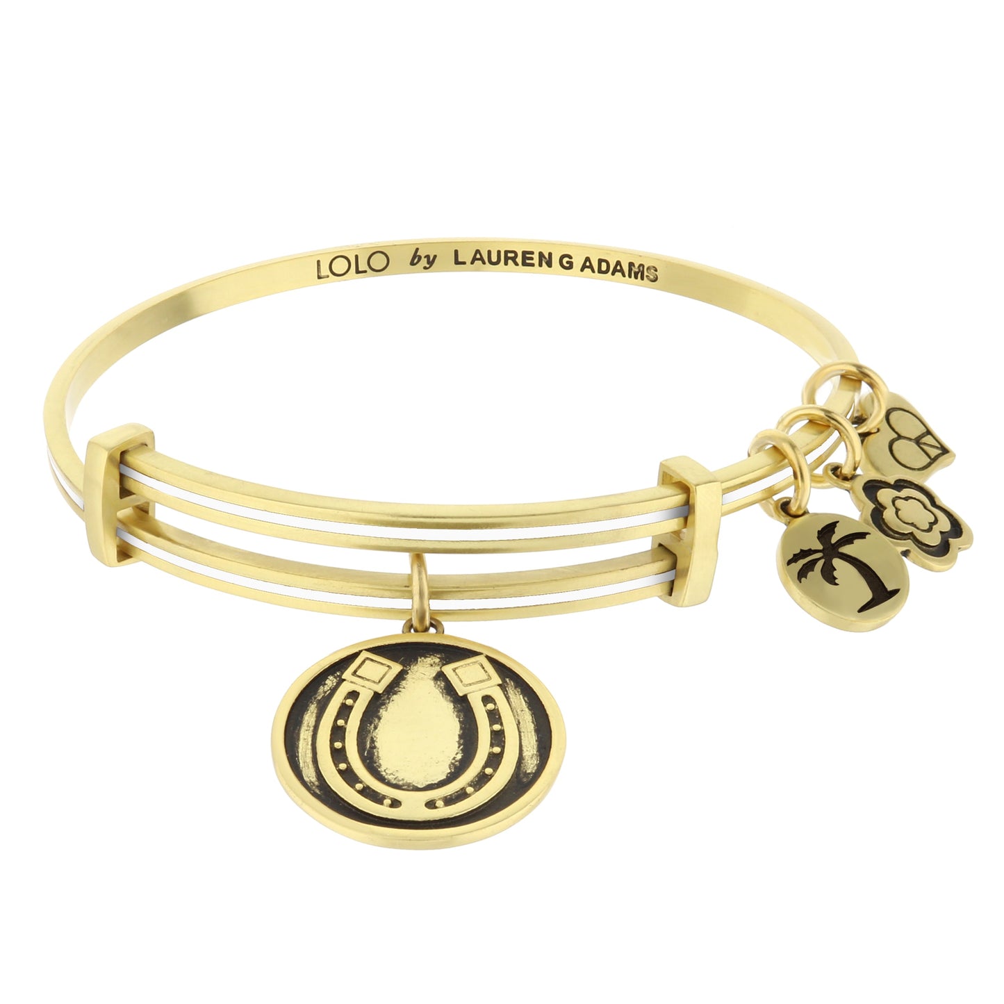 Lolo Good Luck Bangle Bracelet - PlumOnyx