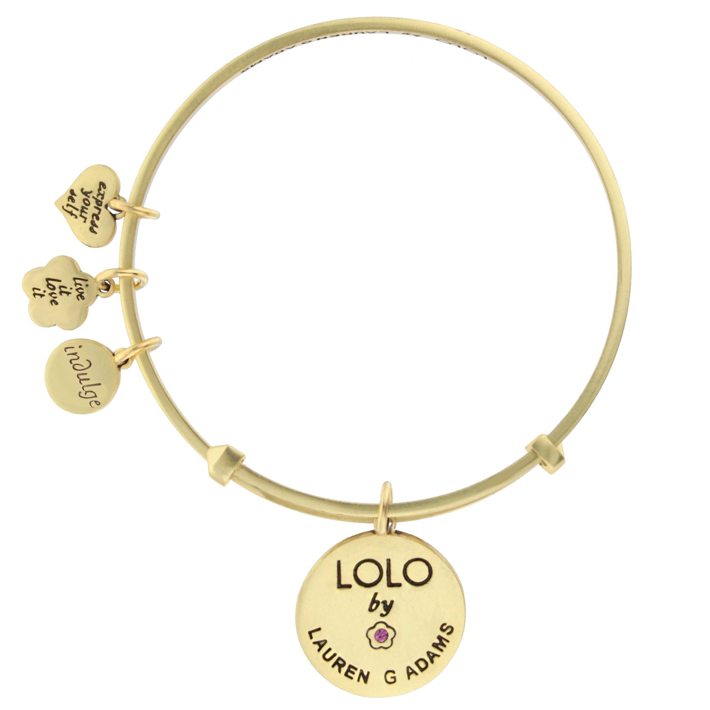 Lolo Good Luck Bangle Bracelet - PlumOnyx