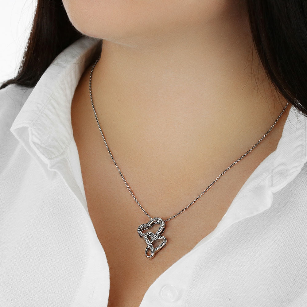 To My Heartthrob Heart to Heart Pendant Necklace - PlumOnyx