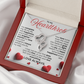 To My Heartthrob Heart to Heart Pendant Necklace - PlumOnyx