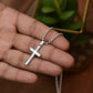To My Heartthrob Stainless Cross Necklace - PlumOnyx