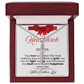 To My Heartthrob Stainless Cross Necklace - PlumOnyx