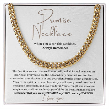 Promise Necklace - Gift For Him - PlumOnyx