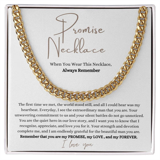 Promise Necklace - Gift For Him - PlumOnyx
