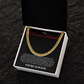 To My Forever Treasure- Cuban Link Chain - PlumOnyx