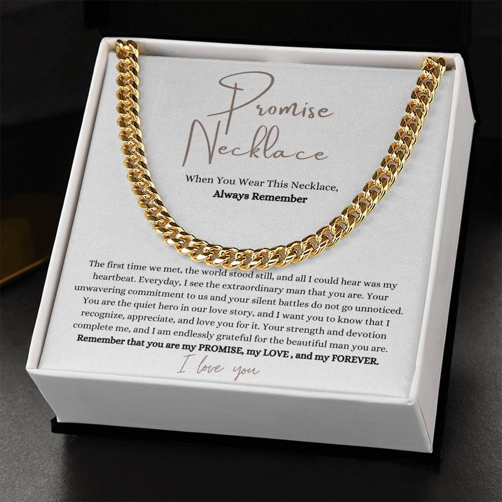 Promise Necklace - Gift For Him - PlumOnyx