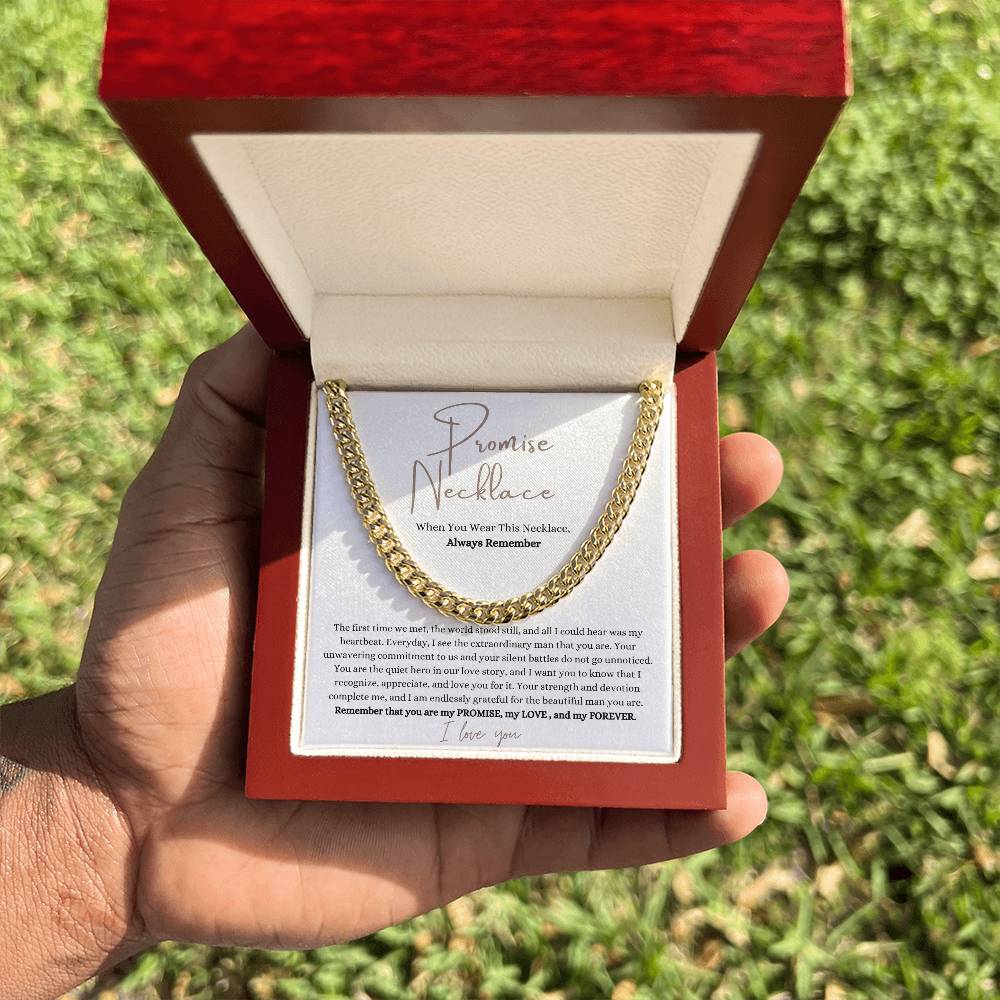 Promise Necklace - Gift For Him - PlumOnyx