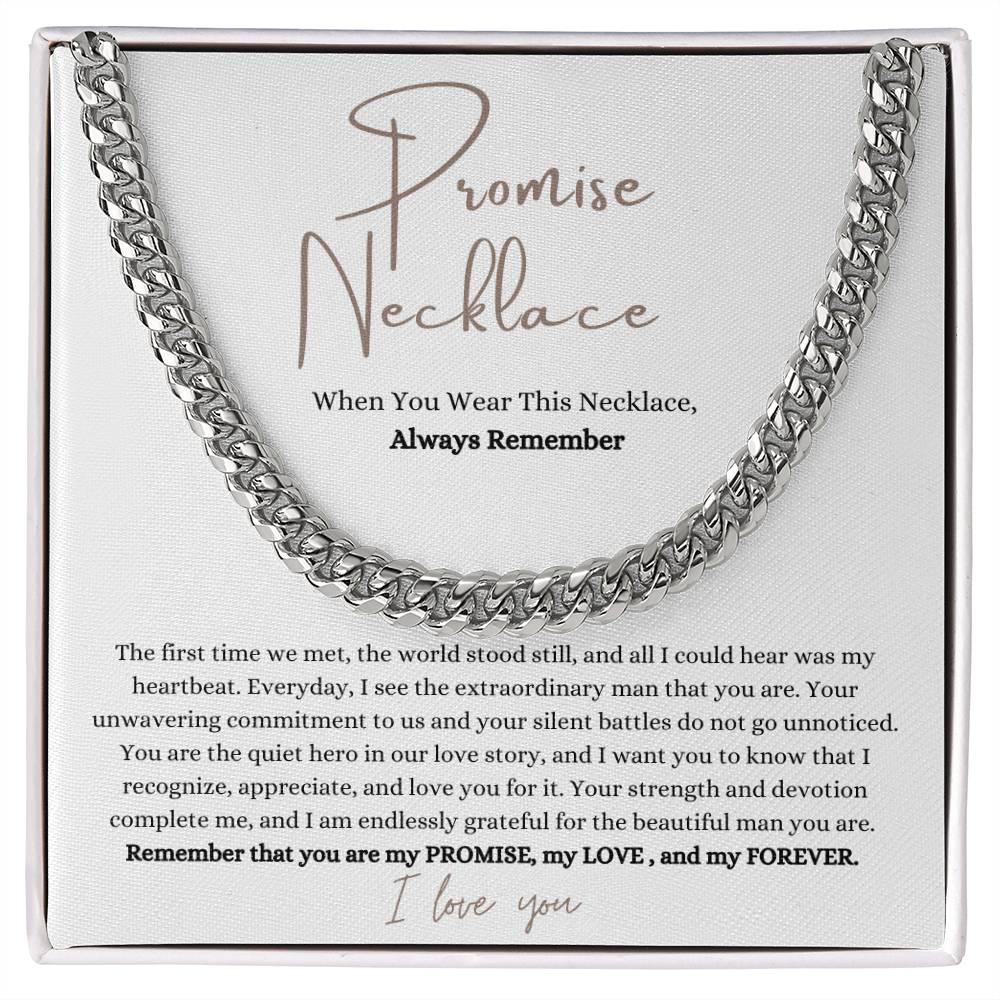 Promise Necklace - Gift For Him - PlumOnyx