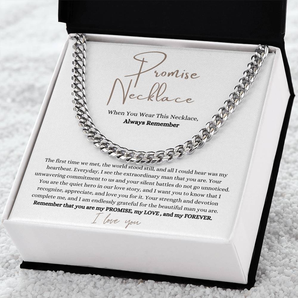 Promise Necklace - Gift For Him - PlumOnyx