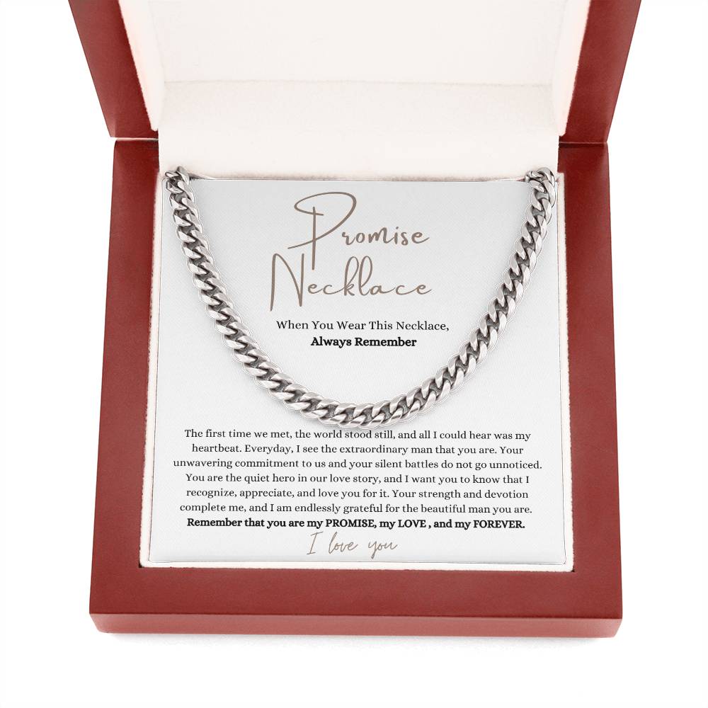Promise Necklace - Gift For Him - PlumOnyx