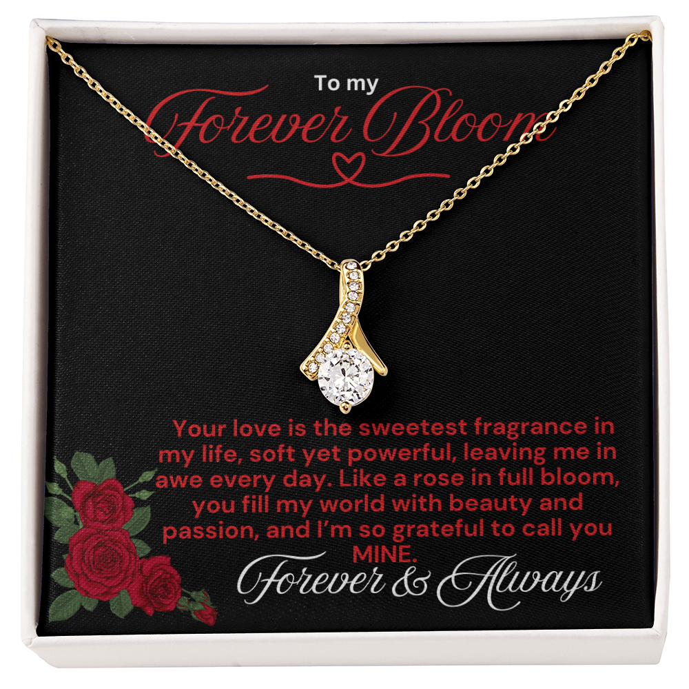 To My Forever Bloom Alluring Beauty Necklace - PlumOnyx