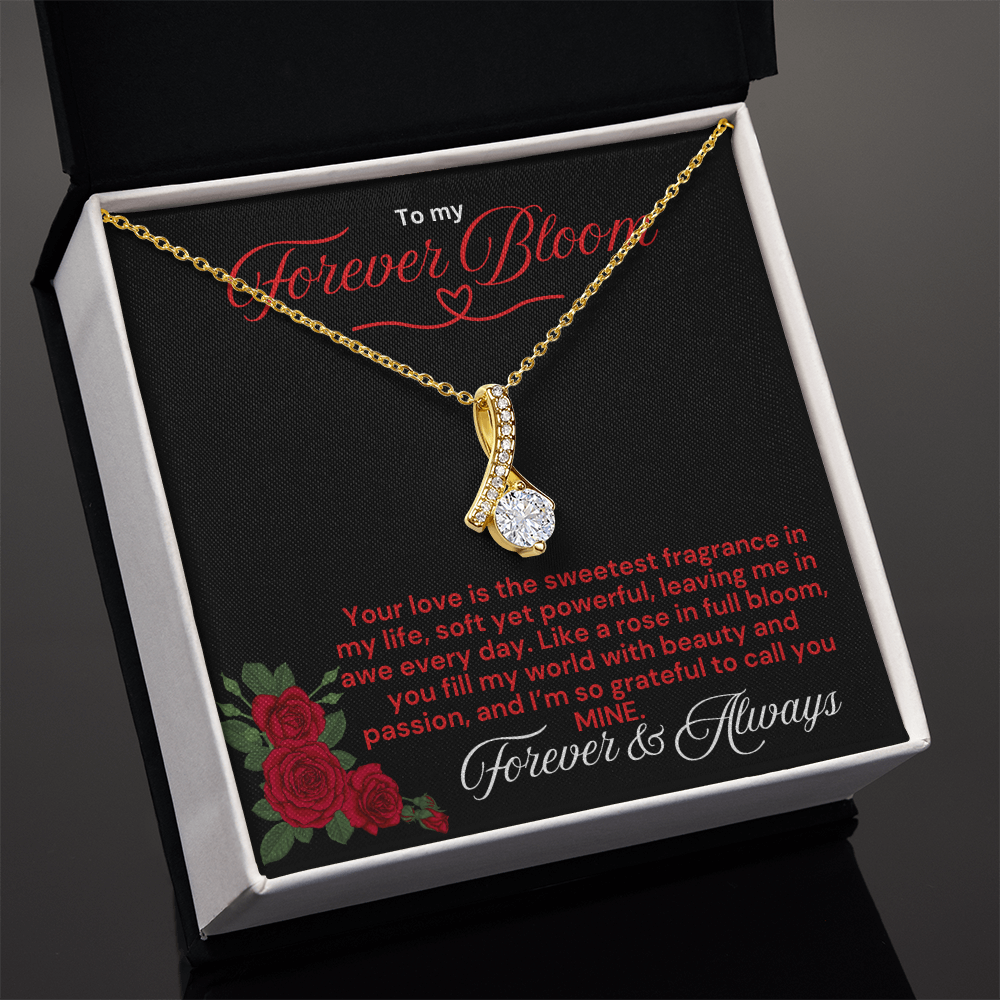 To My Forever Bloom Alluring Beauty Necklace - PlumOnyx