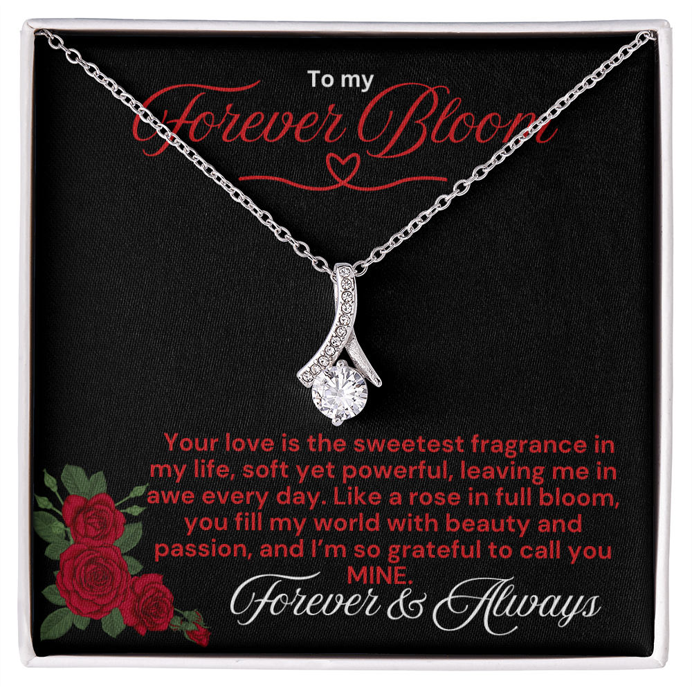 To My Forever Bloom Alluring Beauty Necklace - PlumOnyx