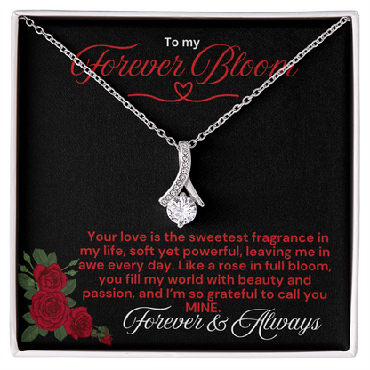 To My Forever Bloom Alluring Beauty Necklace - PlumOnyx