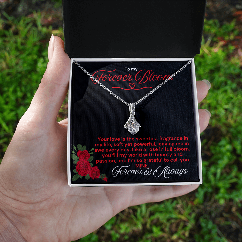 To My Forever Bloom Alluring Beauty Necklace - PlumOnyx