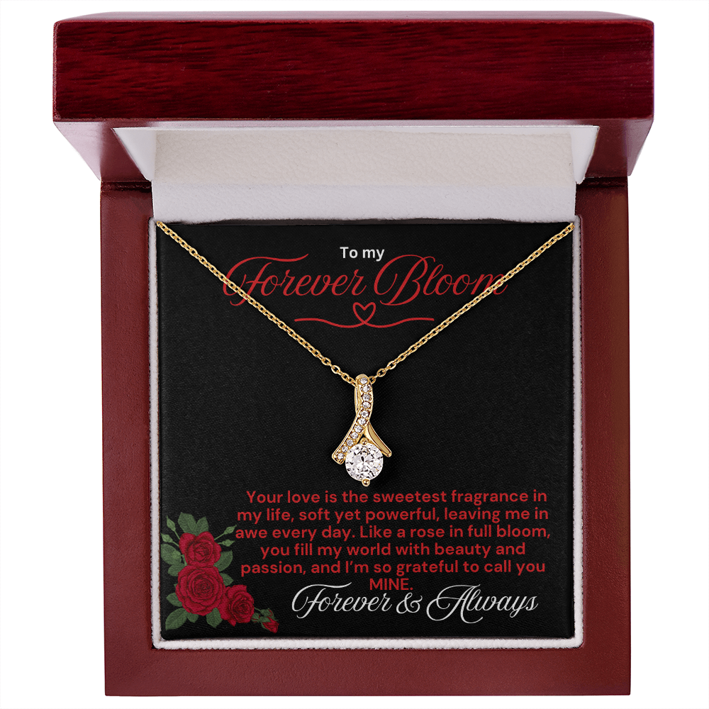 To My Forever Bloom Alluring Beauty Necklace - PlumOnyx