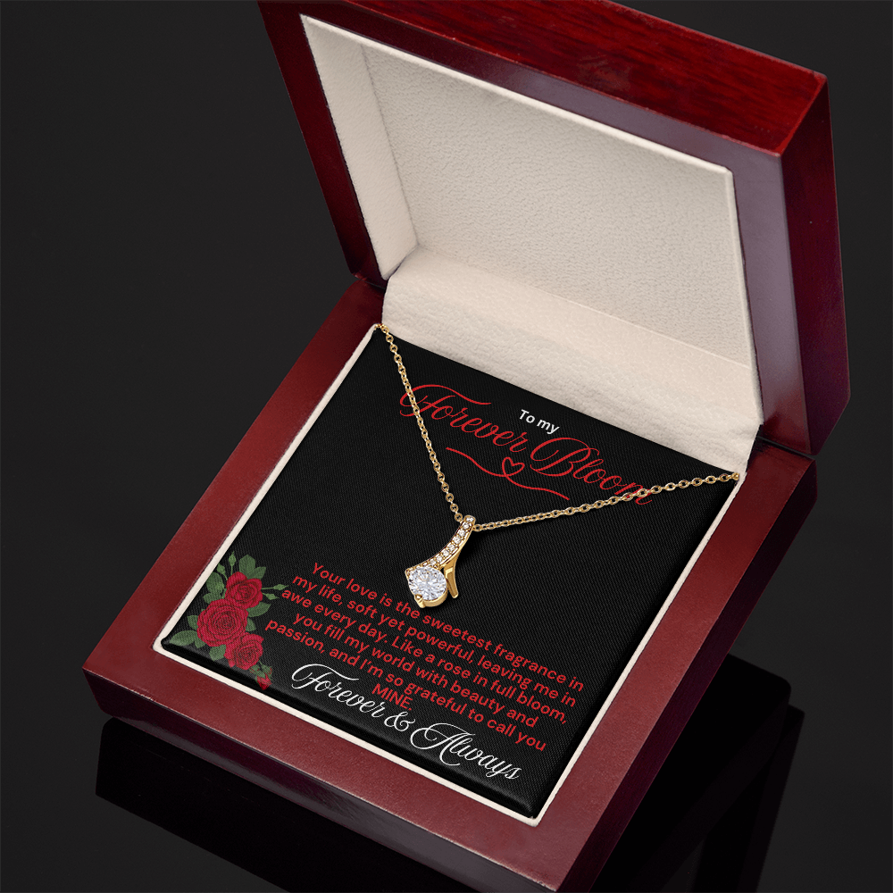To My Forever Bloom Alluring Beauty Necklace - PlumOnyx