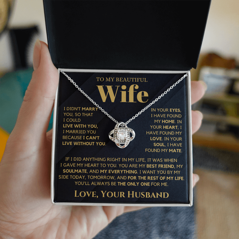 You Are My Home Message Card Necklace - PlumOnyx
