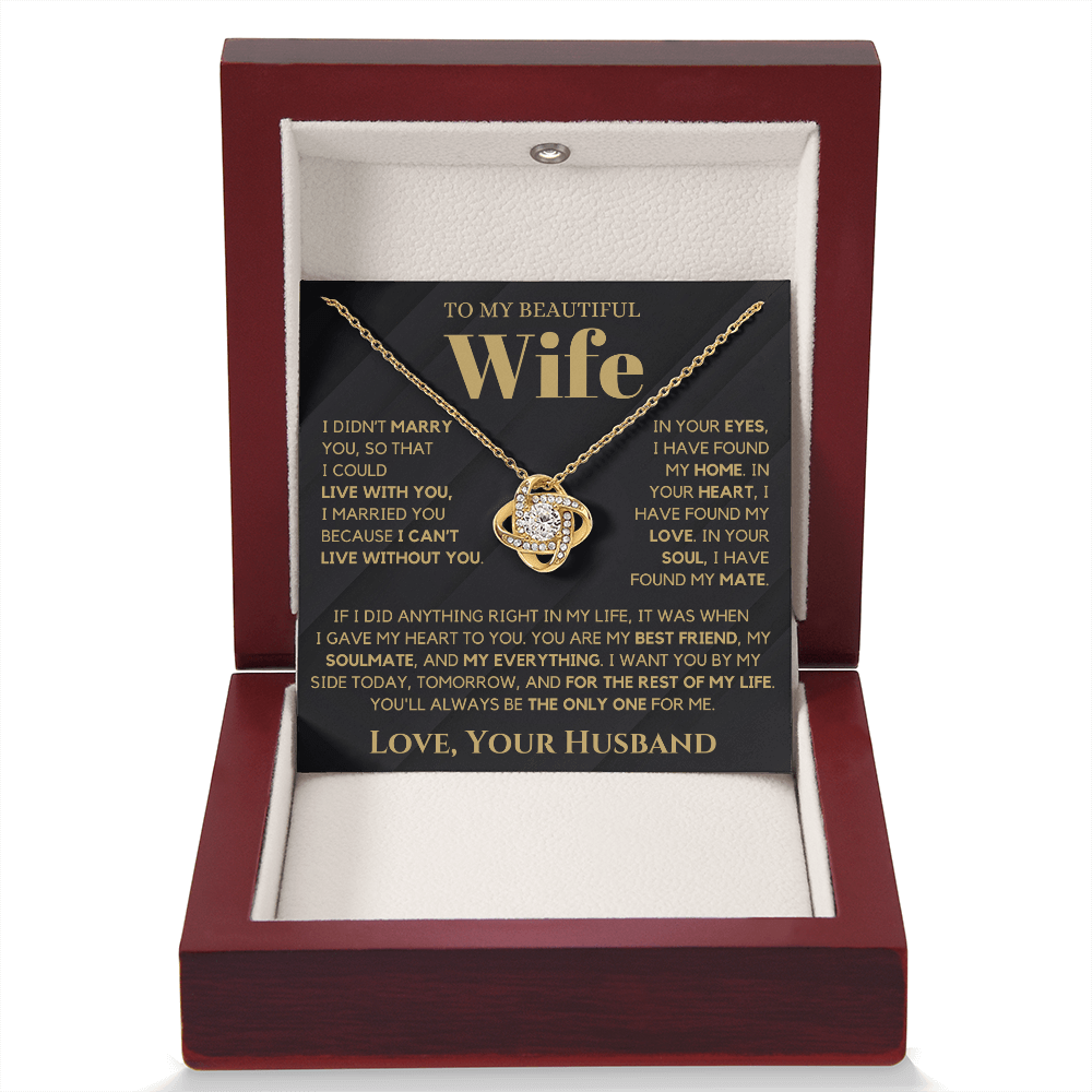 You Are My Home Message Card Necklace - PlumOnyx