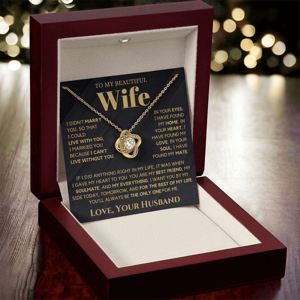 You Are My Home Message Card Necklace - PlumOnyx