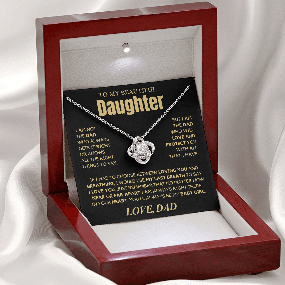 To My Beautiful Daughter- Dad To Daughter Gift - PlumOnyx