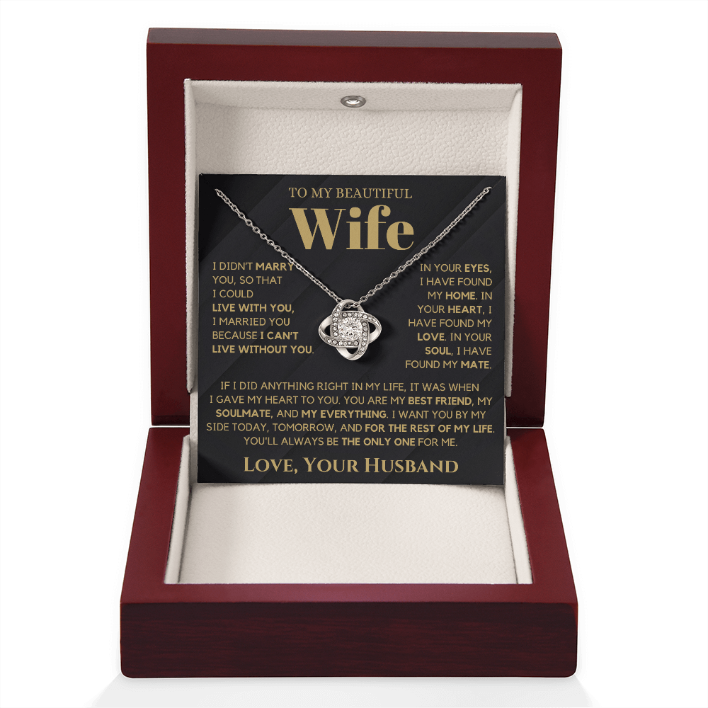 You Are My Home Message Card Necklace - PlumOnyx