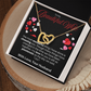 To My Beautiful Wife Interlocking Hearts Necklace - PlumOnyx