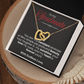 To My Soulmate Interlocking Hearts Necklace - PlumOnyx