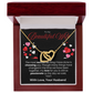 To My Beautiful Wife Interlocking Hearts Necklace - PlumOnyx