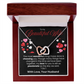 To My Beautiful Wife Interlocking Hearts Necklace - PlumOnyx