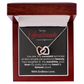 To My Soulmate Interlocking Hearts Necklace - PlumOnyx